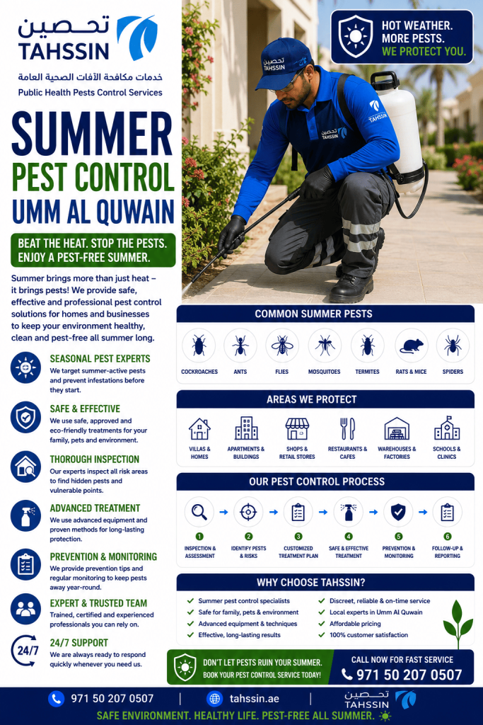 summer pest control Umm Al Quwain seasonal insect treatment service